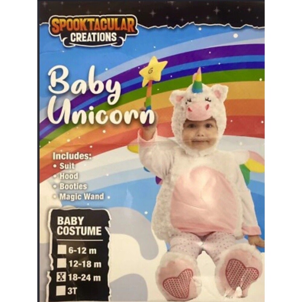 BABY UNICORN Costume 18-24 MONTHS Halloween Spooktacular Creations NIP